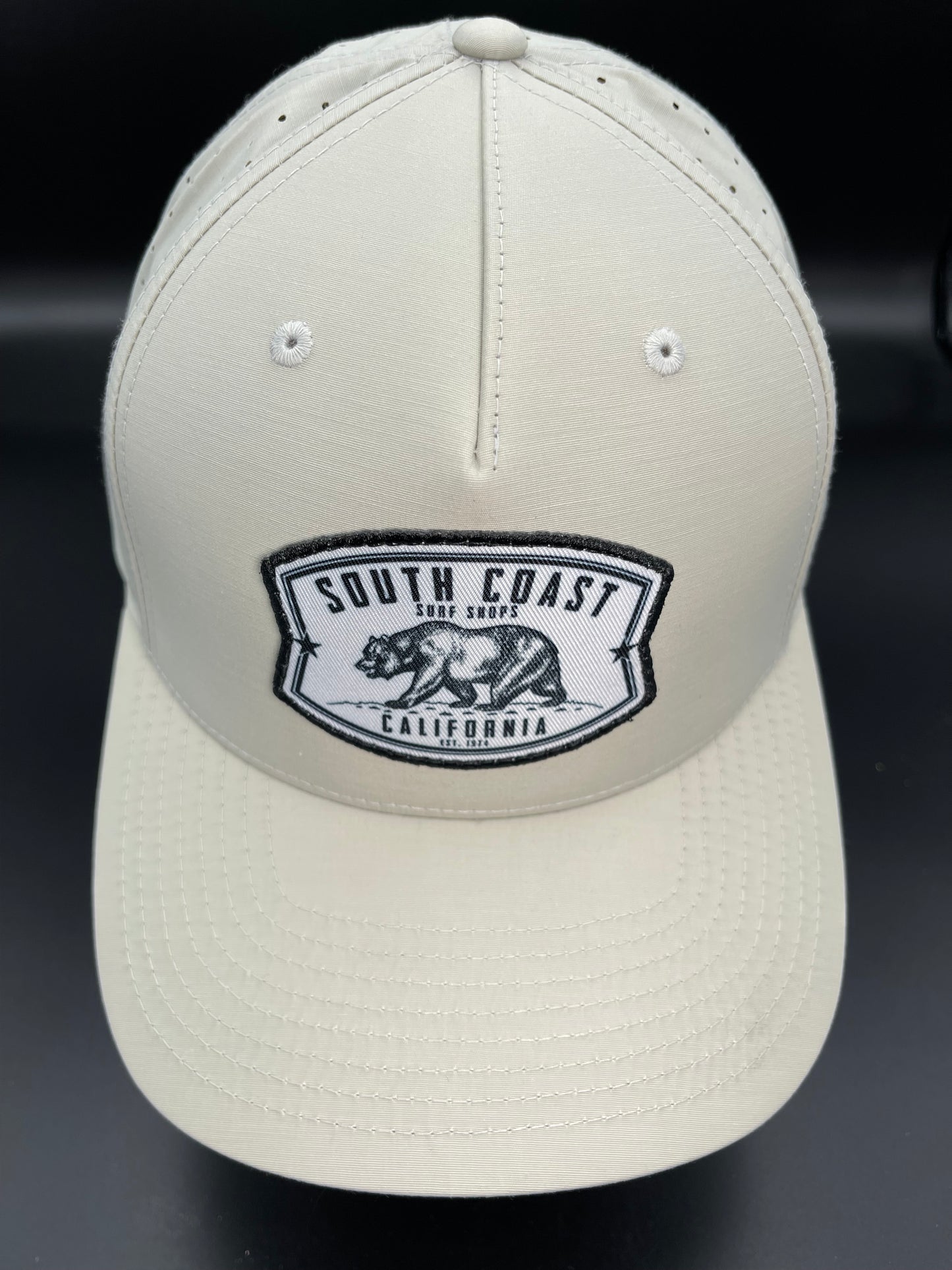 South Coast Adult Cali Bear Hat Perforated Stone