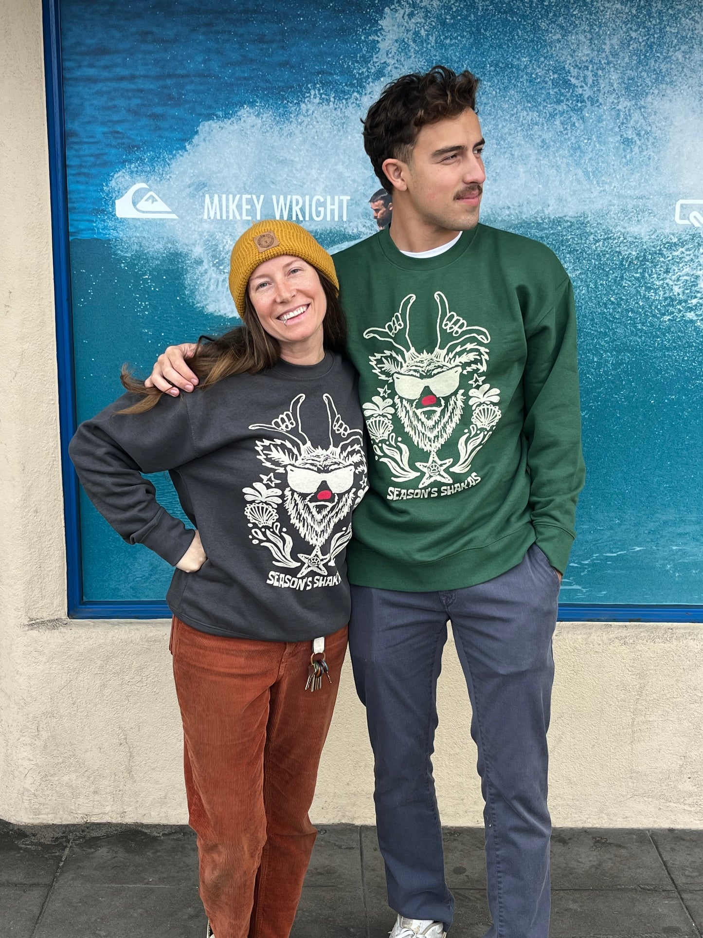 South Coast Adult Rudey Xmas Crew Black