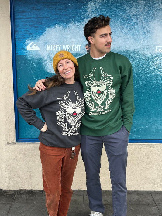 South Coast Adult Rudey Xmas Crew Black