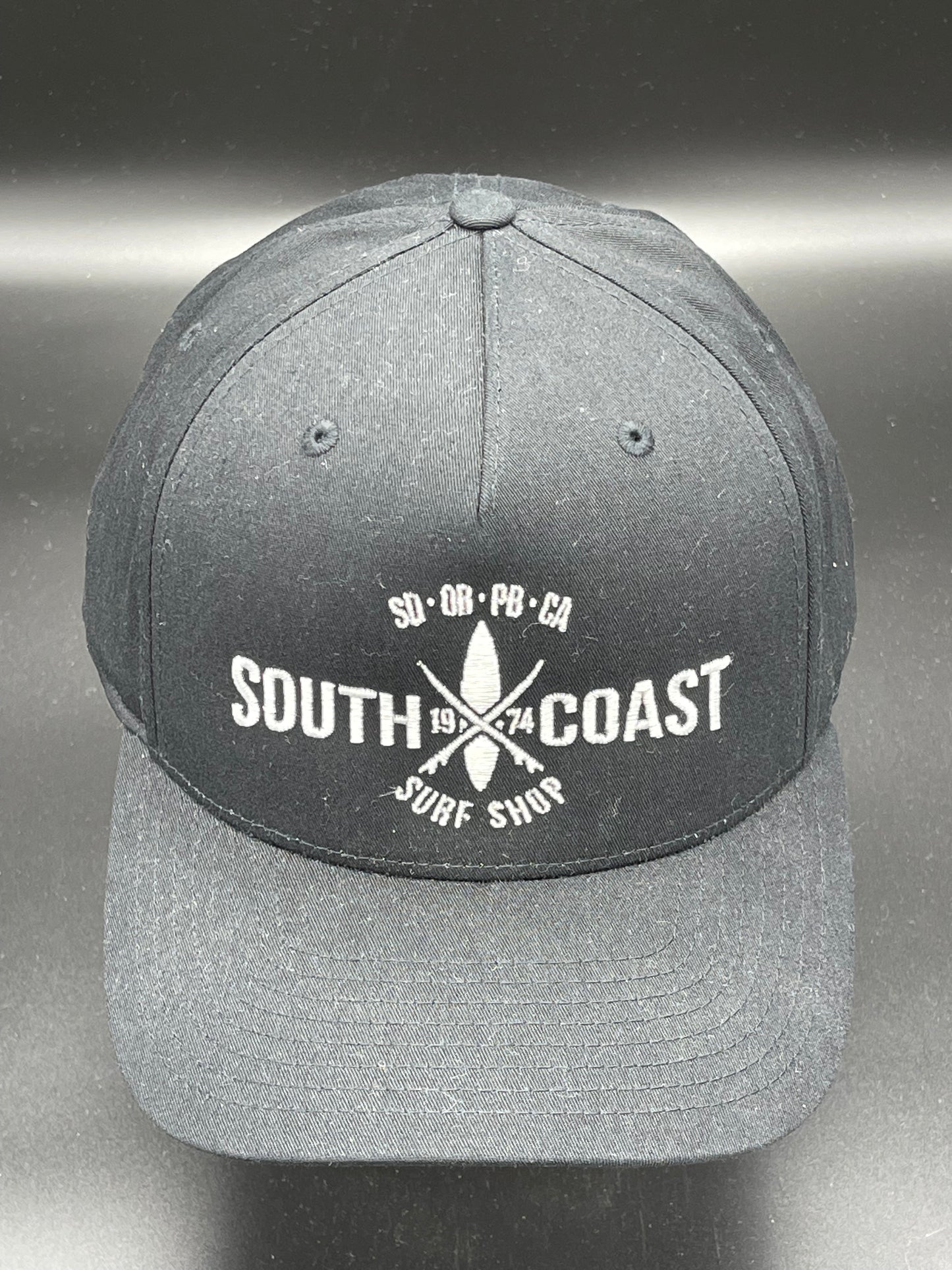 South Coast Adult Cross Logo Snapback Hat Black