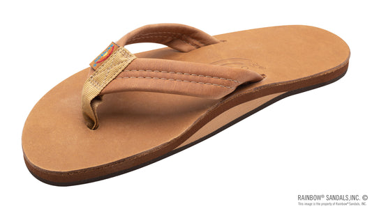 Rainbows Men's Luxury Leather Single Layer Arch Support