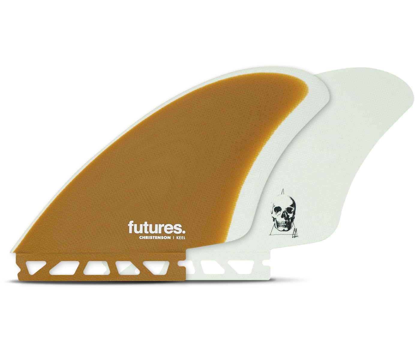 Futures Fins Christenson Keel Fin Set - Brown/White
