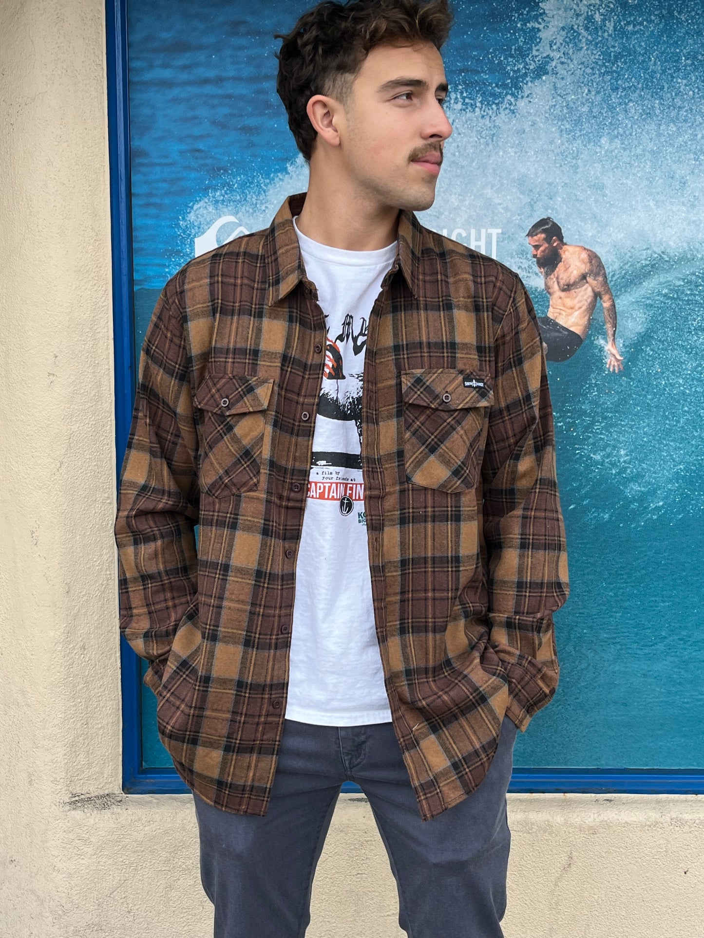South Coast Clarkston Flannel Brown