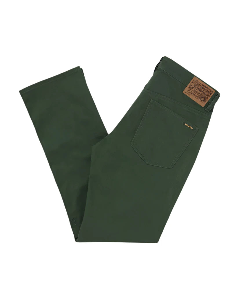 Volcom Men's Solver 5 Pocket Slub Pants Dark Forest