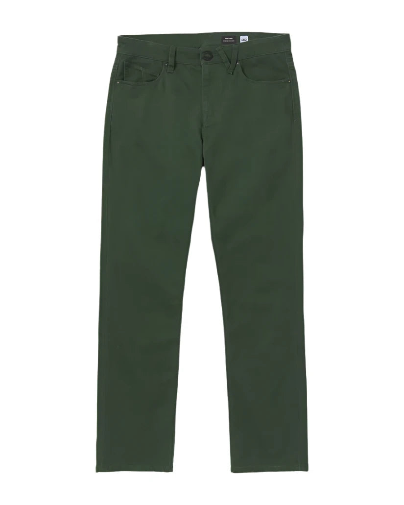 Volcom Men's Solver 5 Pocket Slub Pants Dark Forest