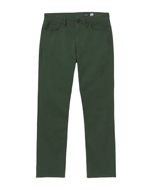 Volcom Men's Solver 5 Pocket Slub Pants Dark Forest