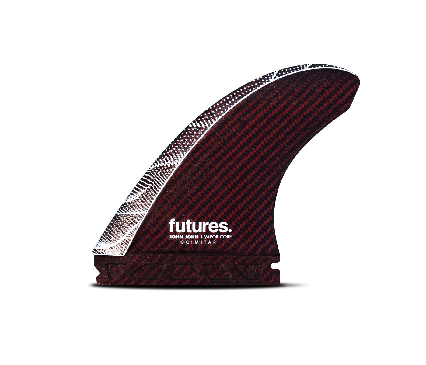 Futures Fins JJF Scimitar Vapor Core Thruster Fin Set - Large - Red/Carbon