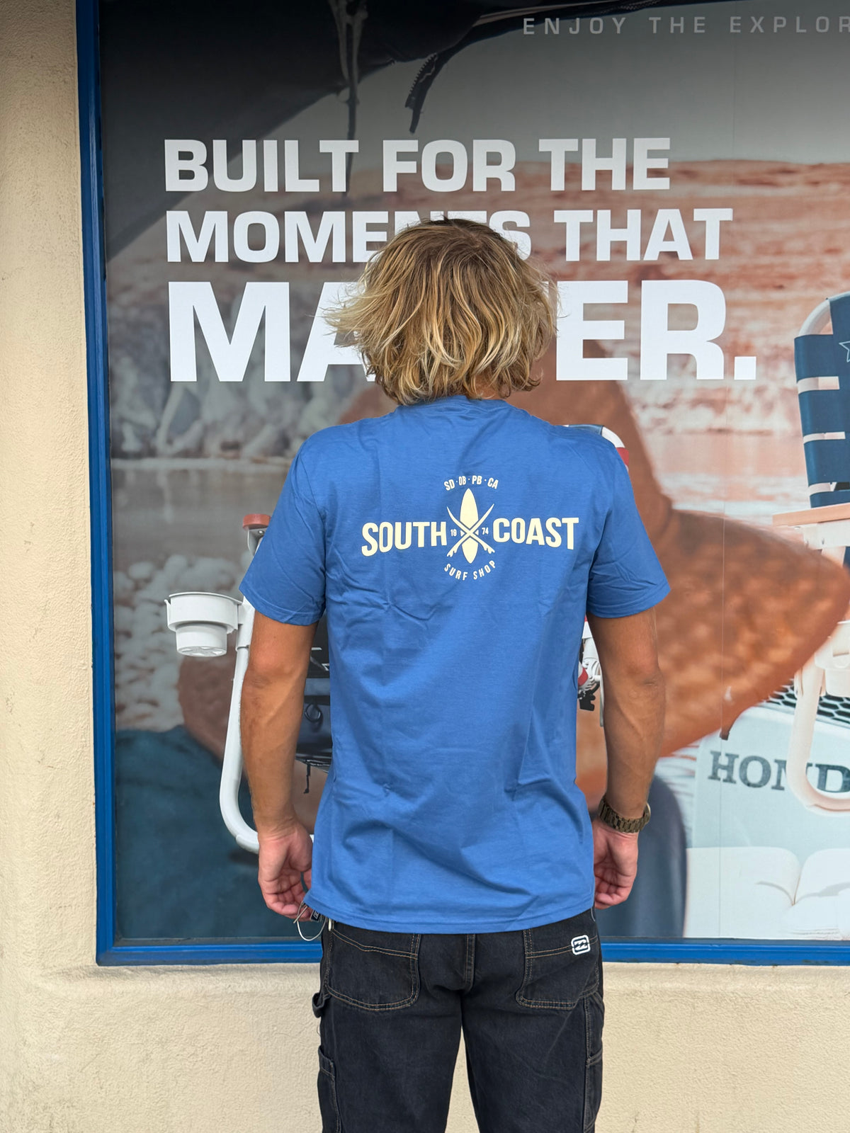 South Coast Mens Cross Logo Slate
