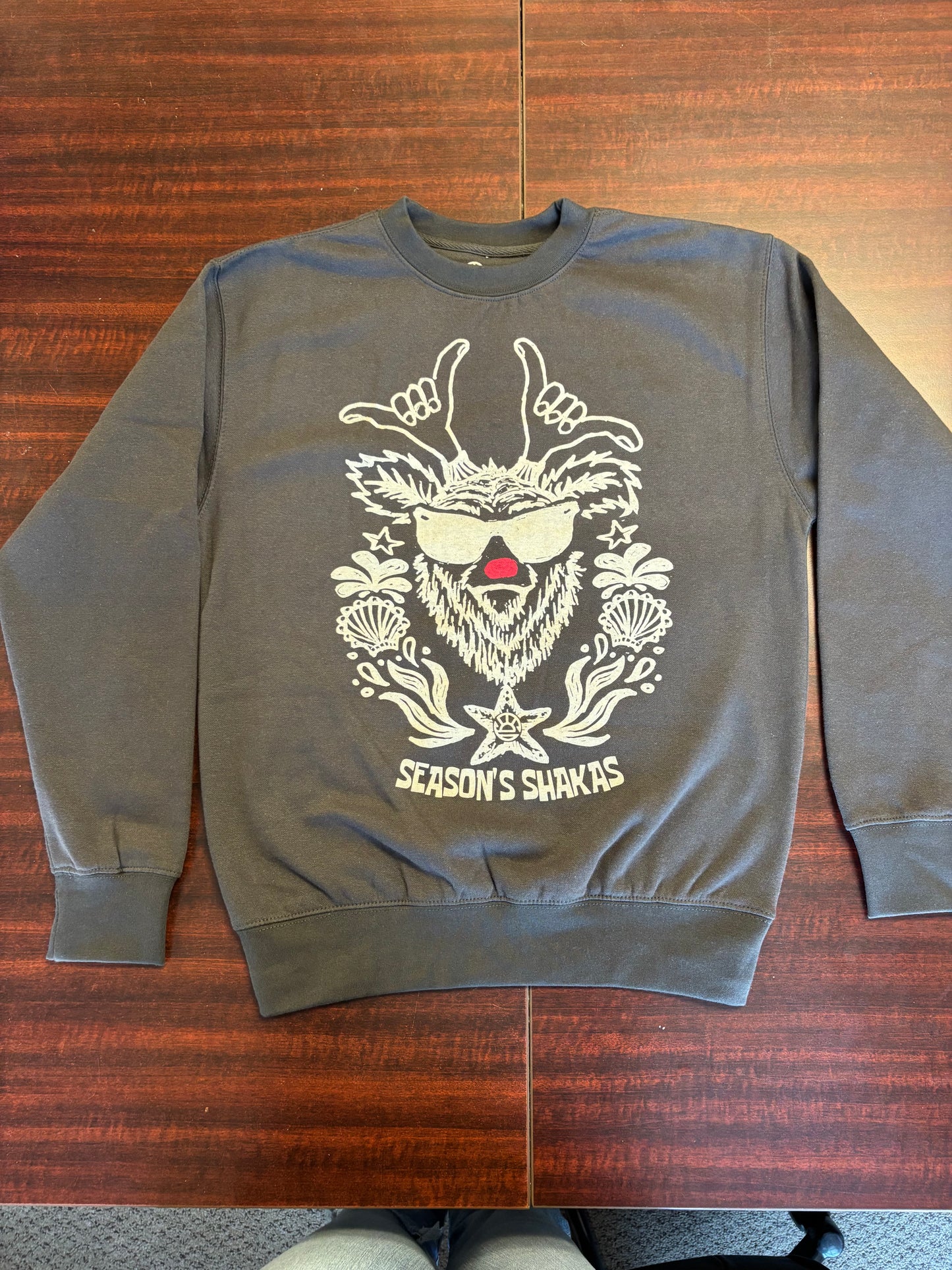 South Coast Adult Rudey Xmas Crew Black