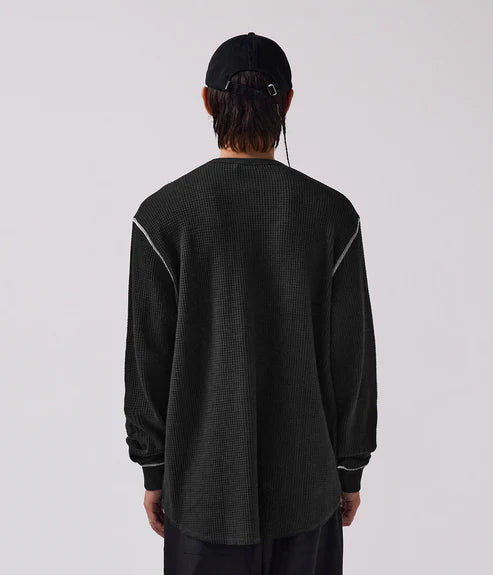Former AG Waffle LS Black White