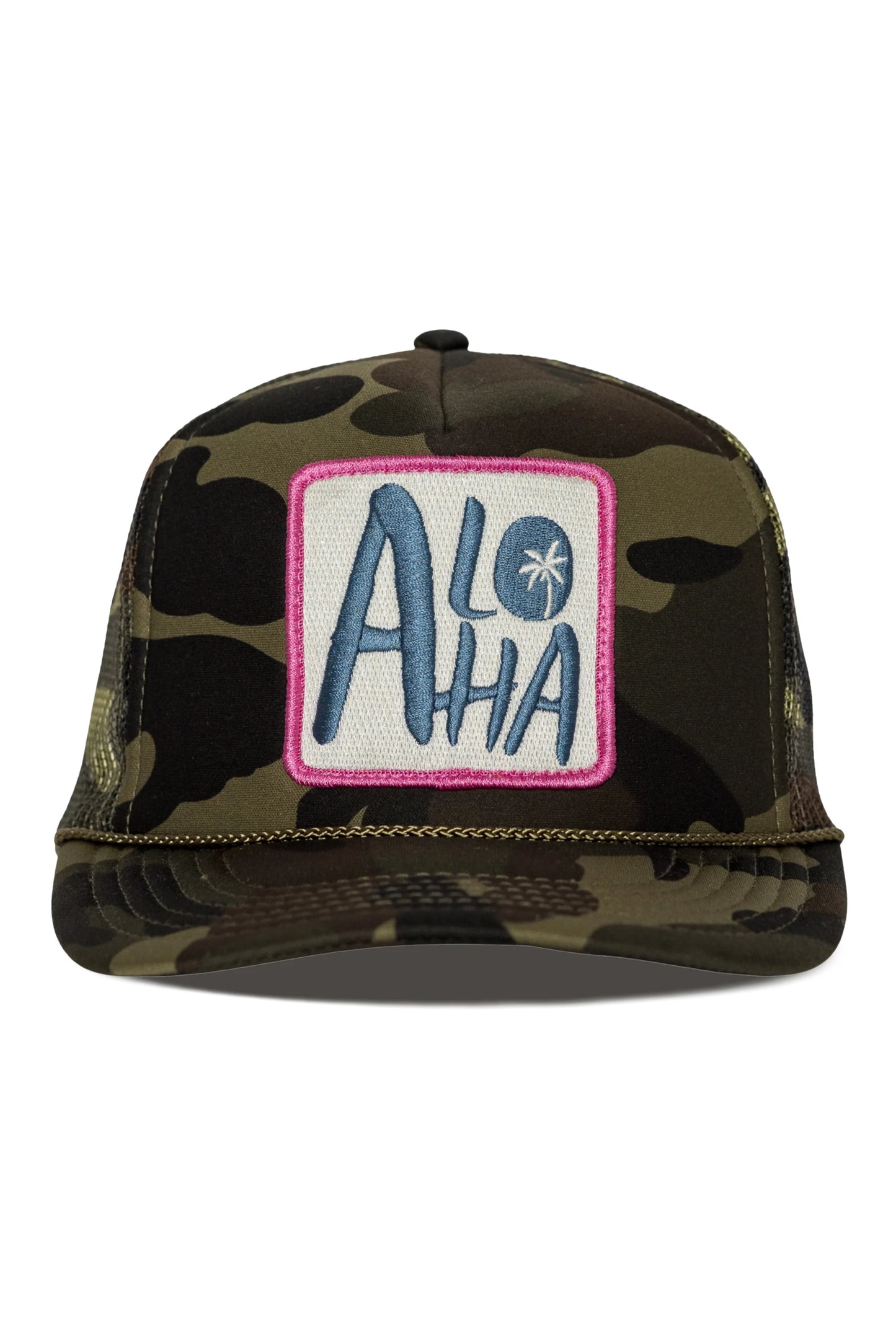 Friday Feelin Aloha Trucker Hat Camo