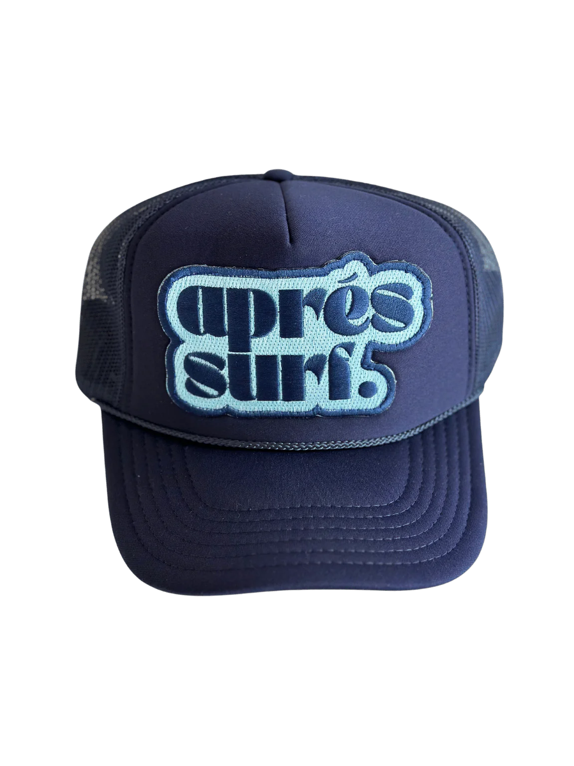 Local Beach Apres Surf Patch Trucker Hat Navy