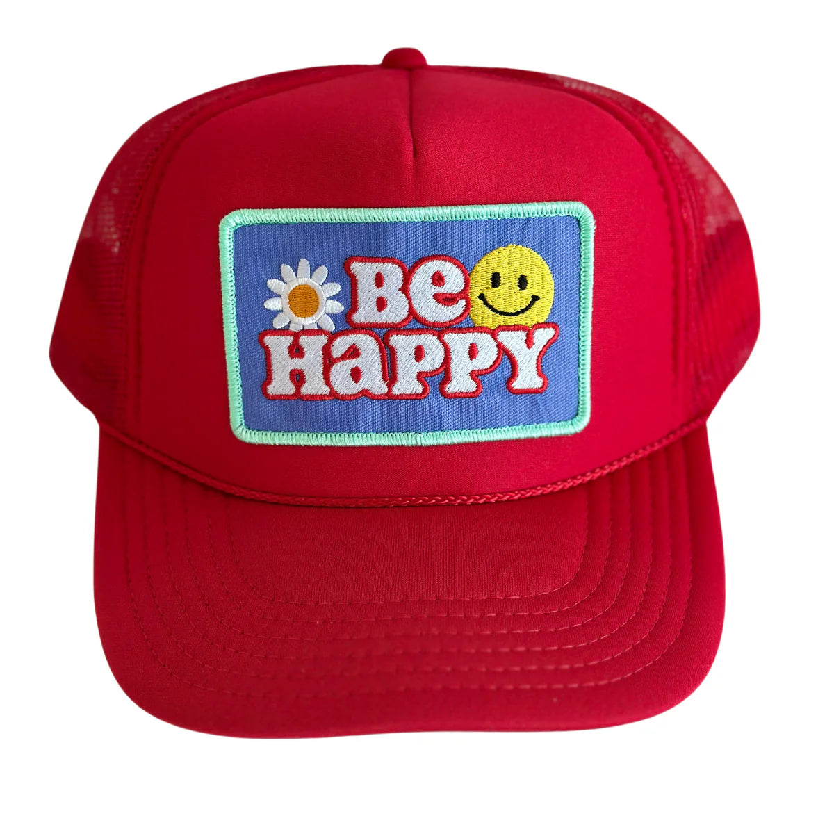 Local Beach Be Happy Hat Red