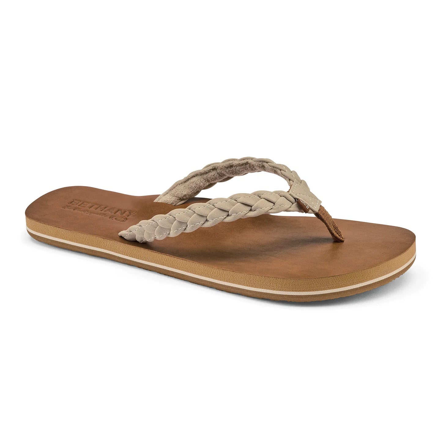 Cobian Womens Bethany Braided Sandals Cream