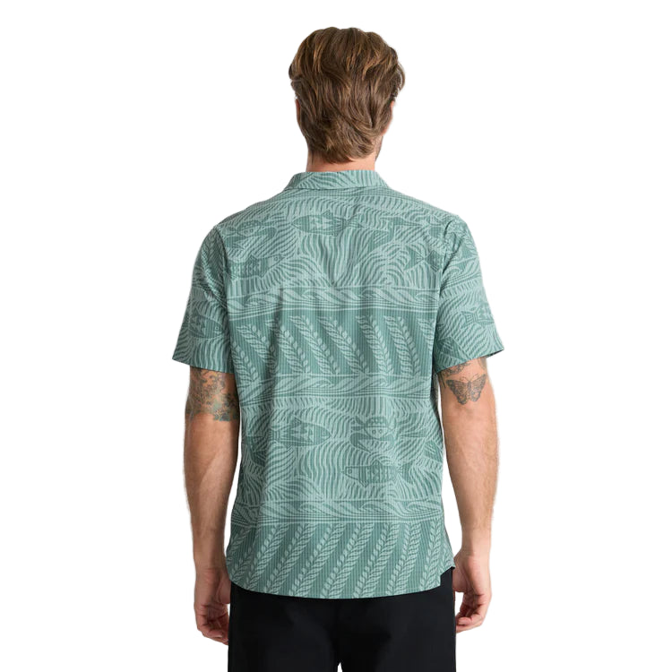 Roark Bless Up Breathable Stretch Shirt Slate Green