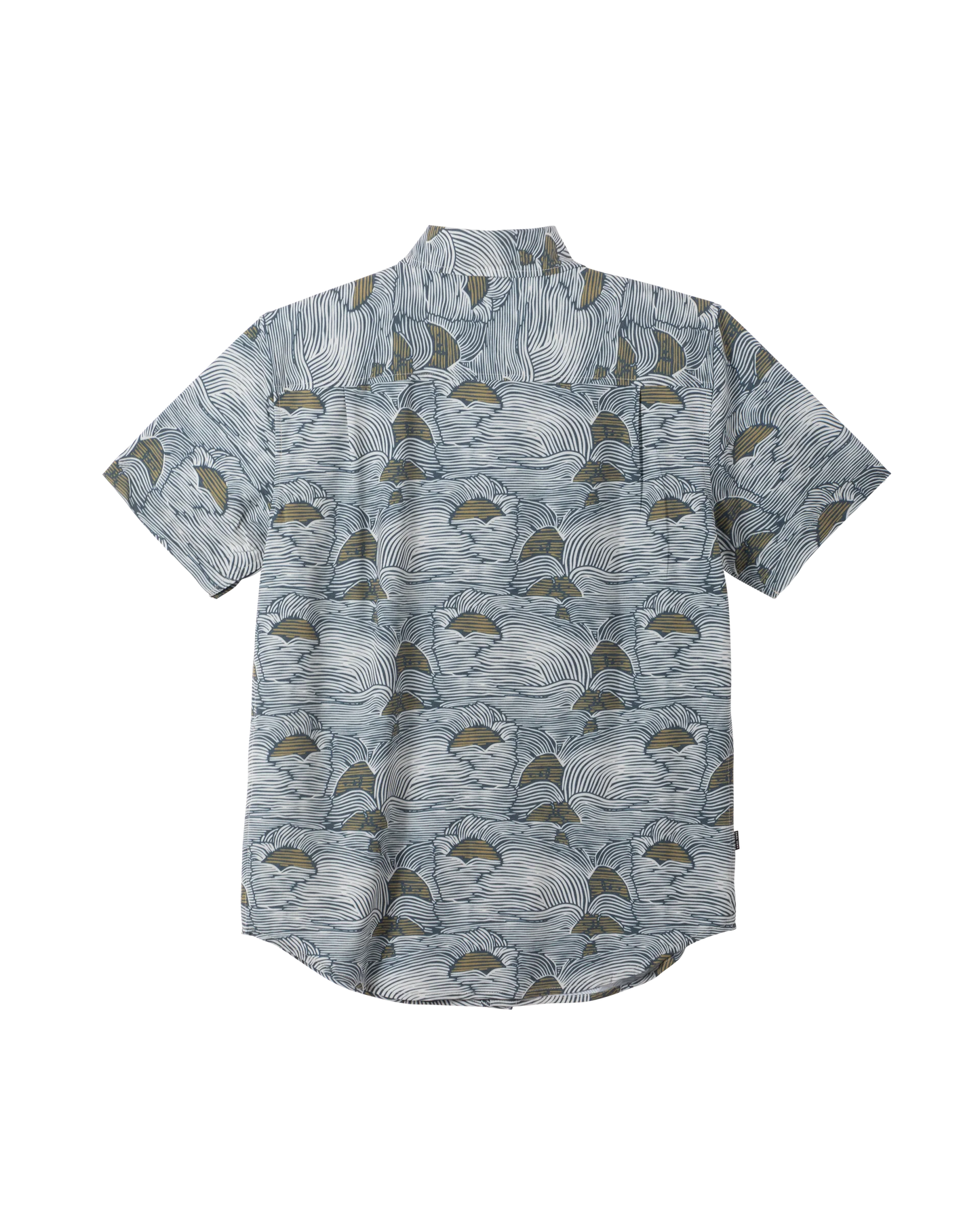 Dark Seas Bobby Short Sleeve Shirt Navy Gold