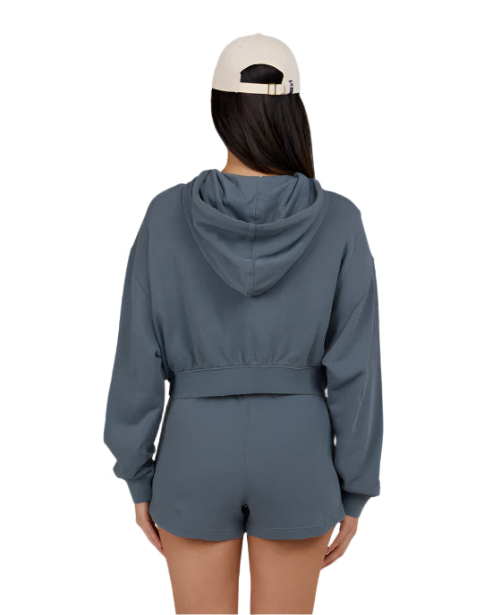 Salty Crew Women's Catamaran Fleece Hoodie Fin Blue