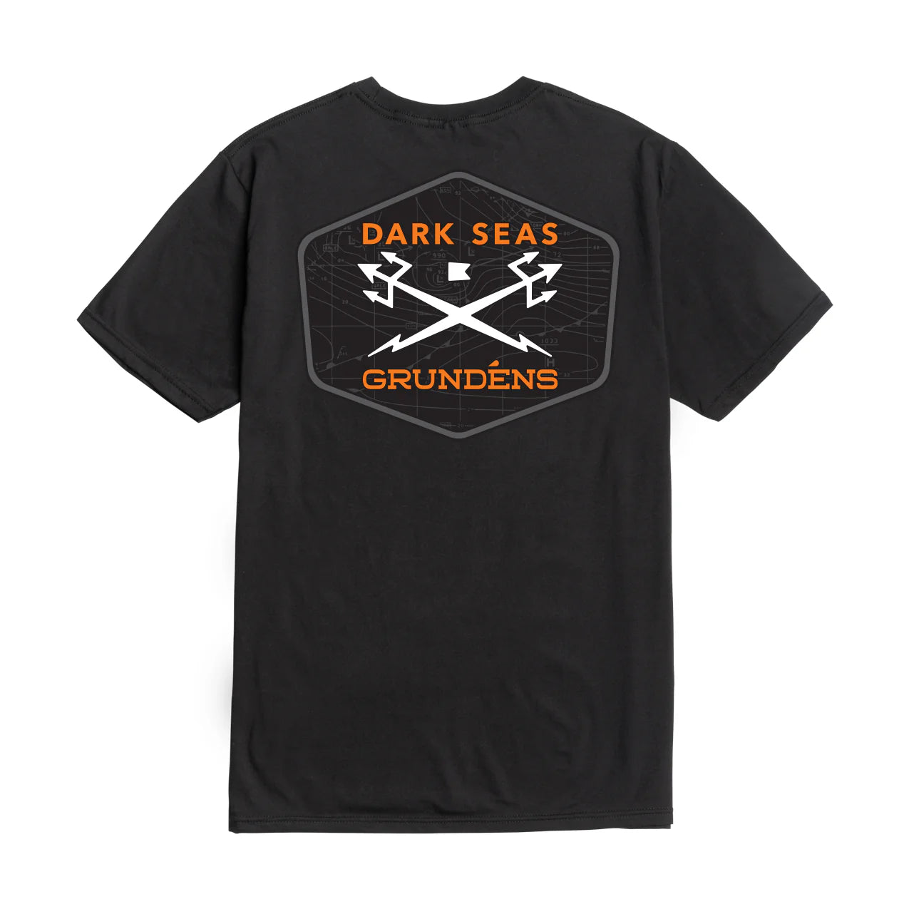 Dark Seas Chart & Deploy T-Shirt Black