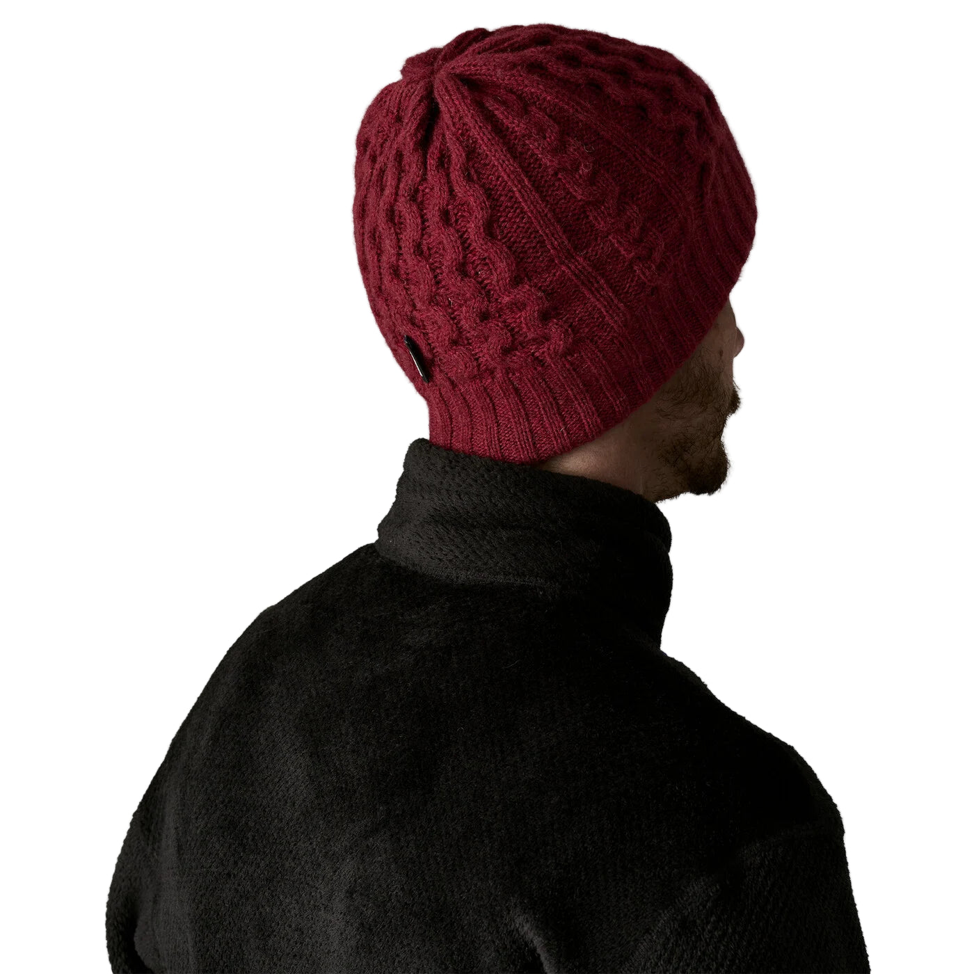 Patagonia Coastal Cable Beanie Dark Ruby