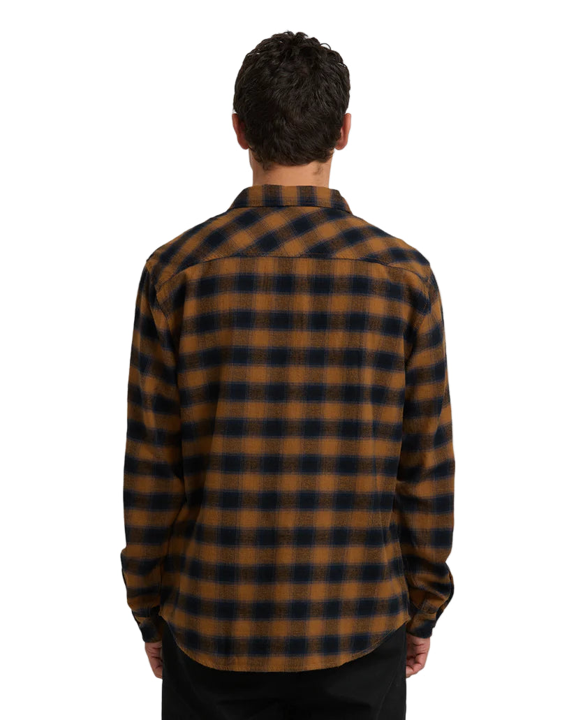 Billabong Coastline Long Sleeve Flannel Tobacco