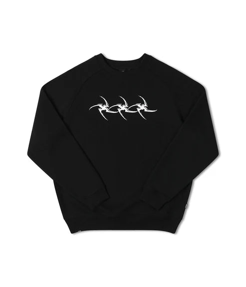 Former Combat Star Raglan Crew Black