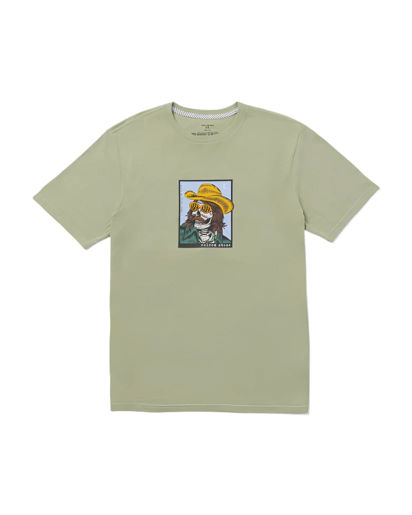 Volcom Men's Cosmic Rodeo Short Sleeve Tee Green Tea