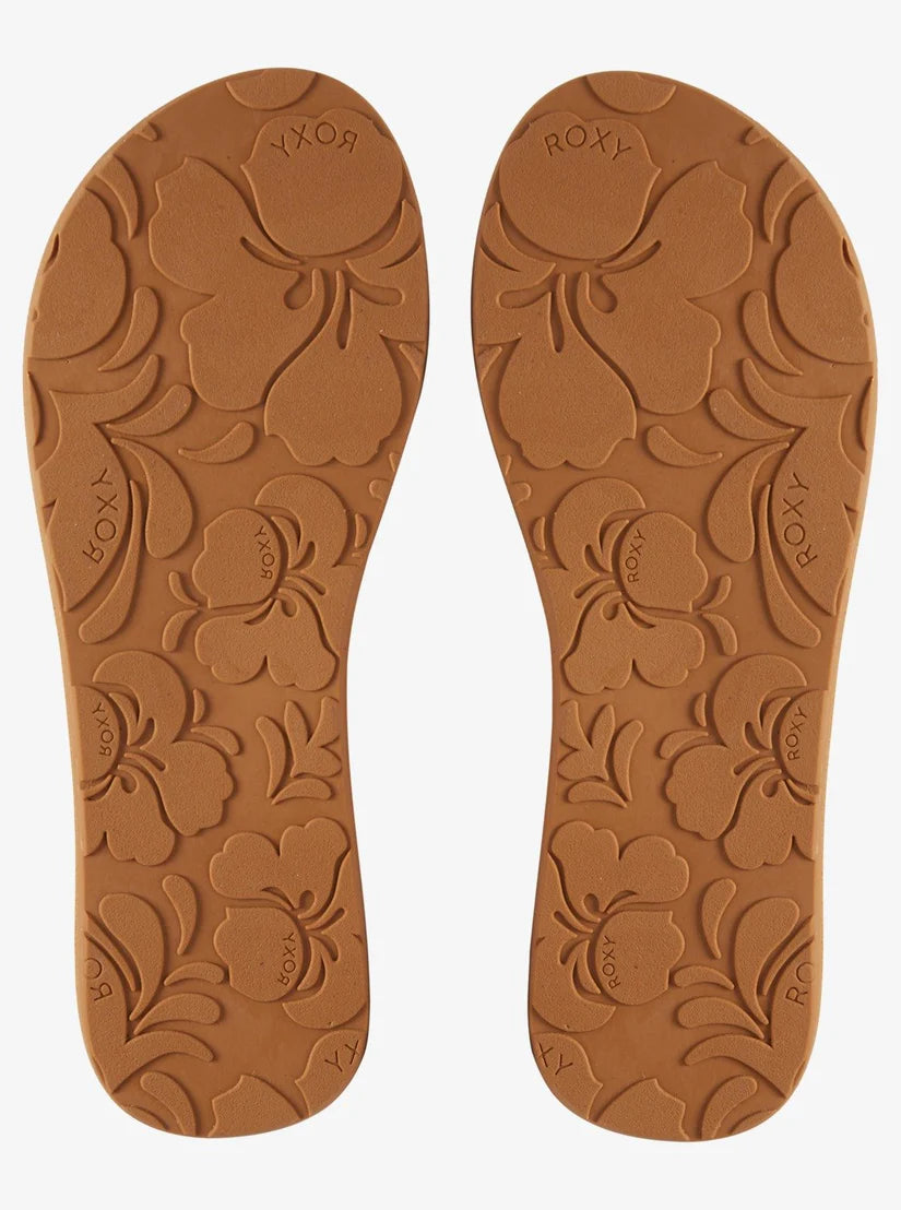 Roxy Costas Flip-Flops Rose Gold