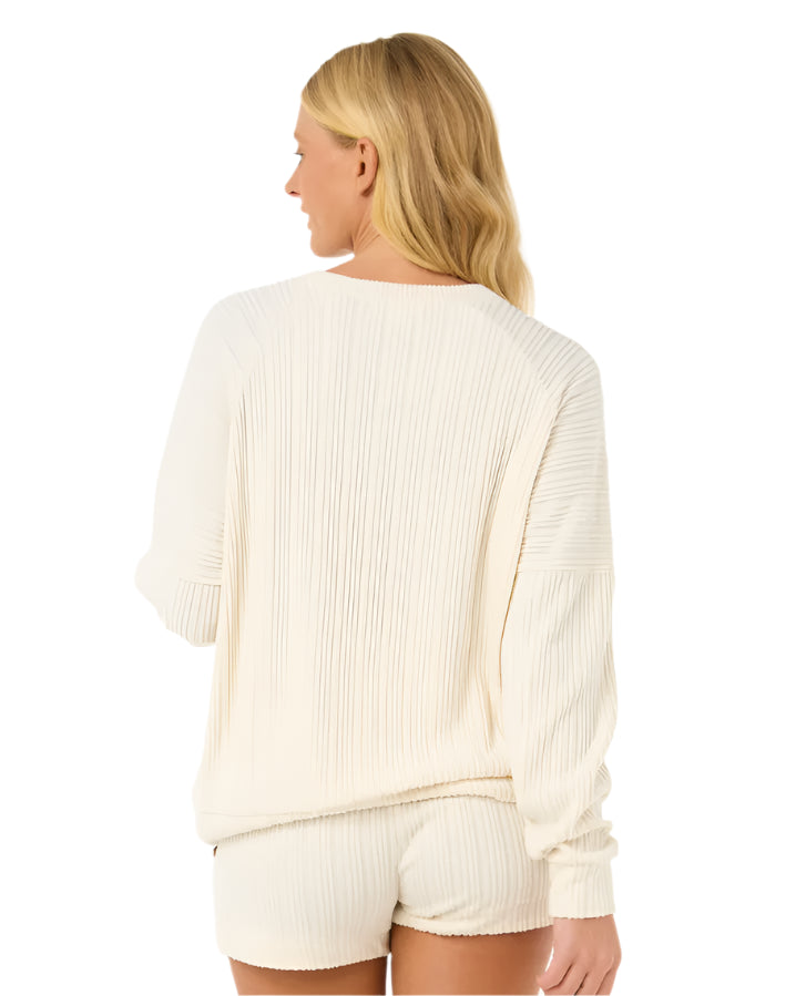 Rip Curl Women's Cosy Raglan Crew Off White