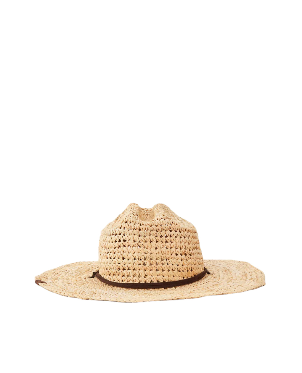 Rip Curl Women's Crushable Straw Cowgirl Hat Natural