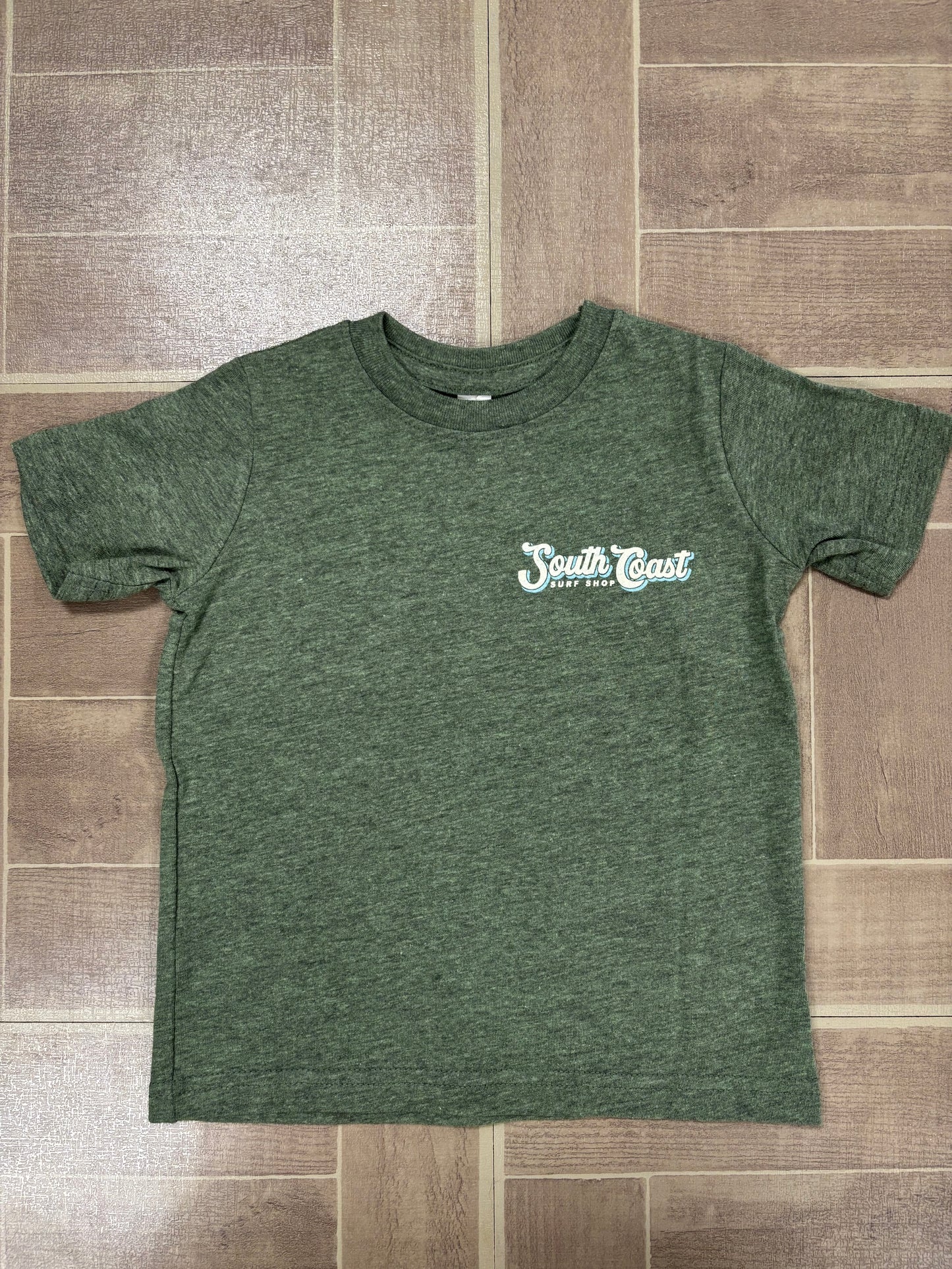 South Coast Kids A-Frame Tee Green