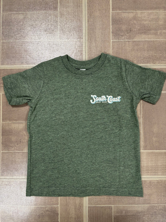 South Coast Kids A-Frame Tee Green