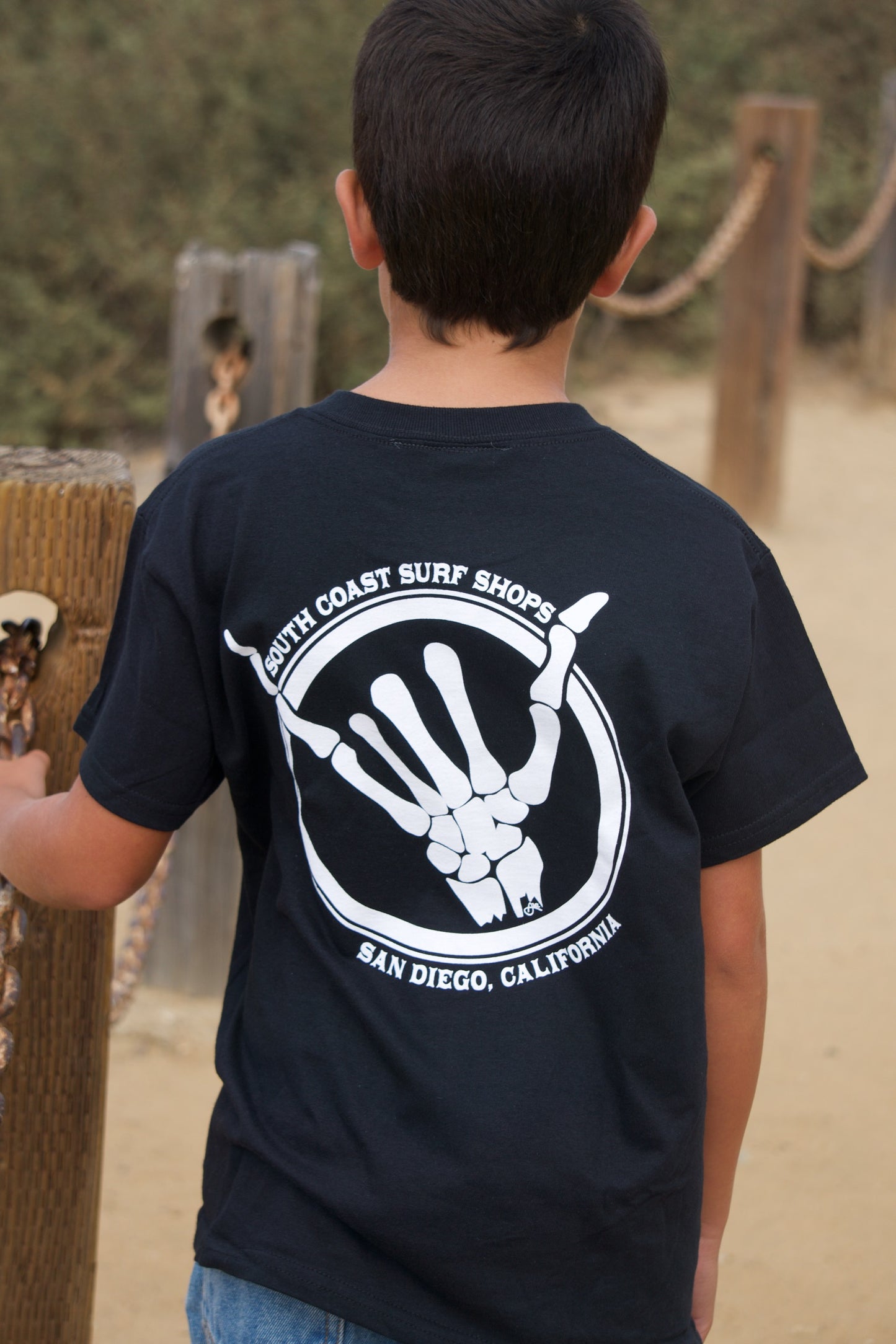 South Coast Youth Shaka Bones T-Shirt Black