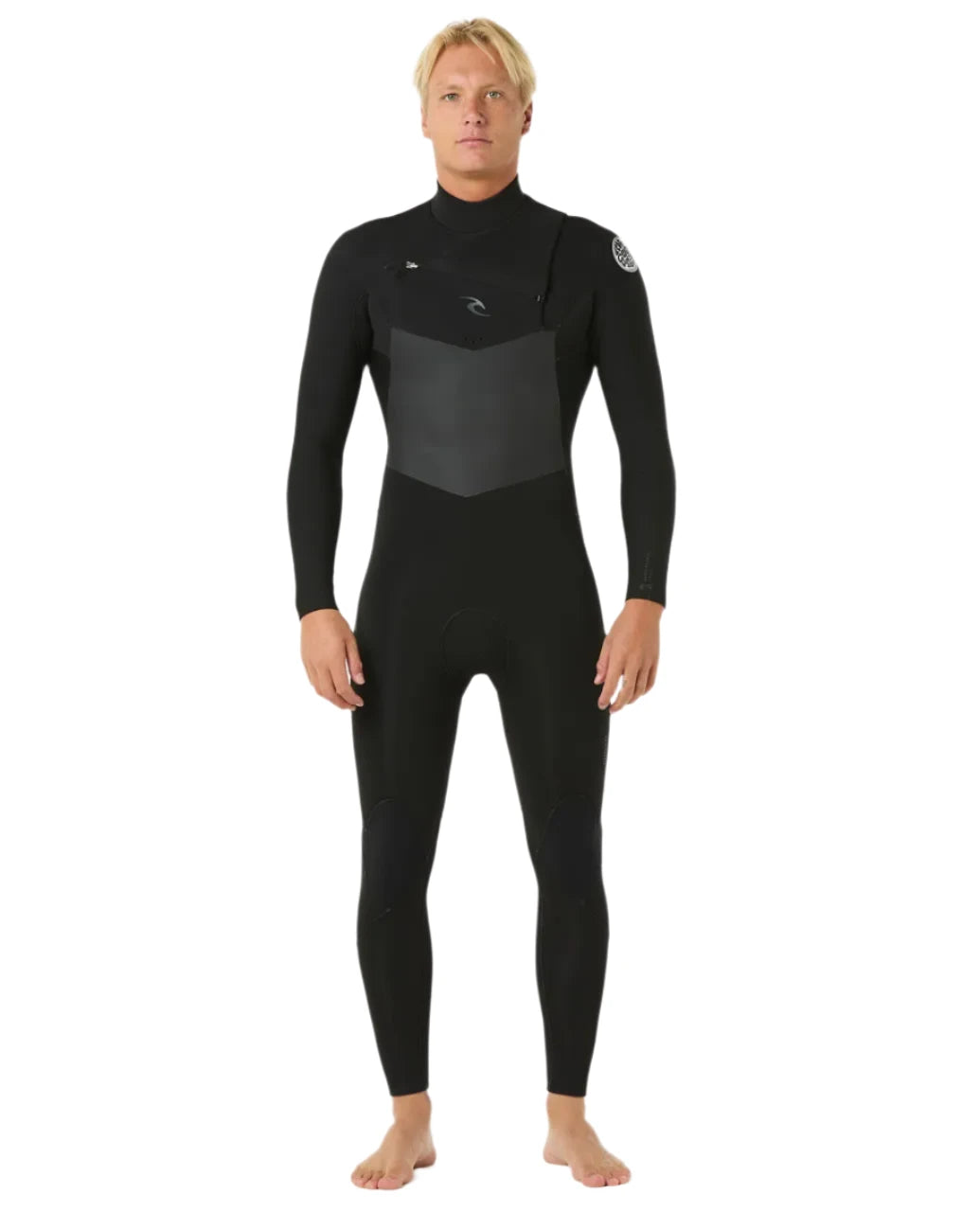 Ripcurl Men 3/2 Dawn Patrol Chest Zip Fullsuit Wetsuit Black