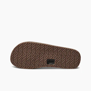 Reef Men's Draftsmen Leather Flip Flop Bronze Brown