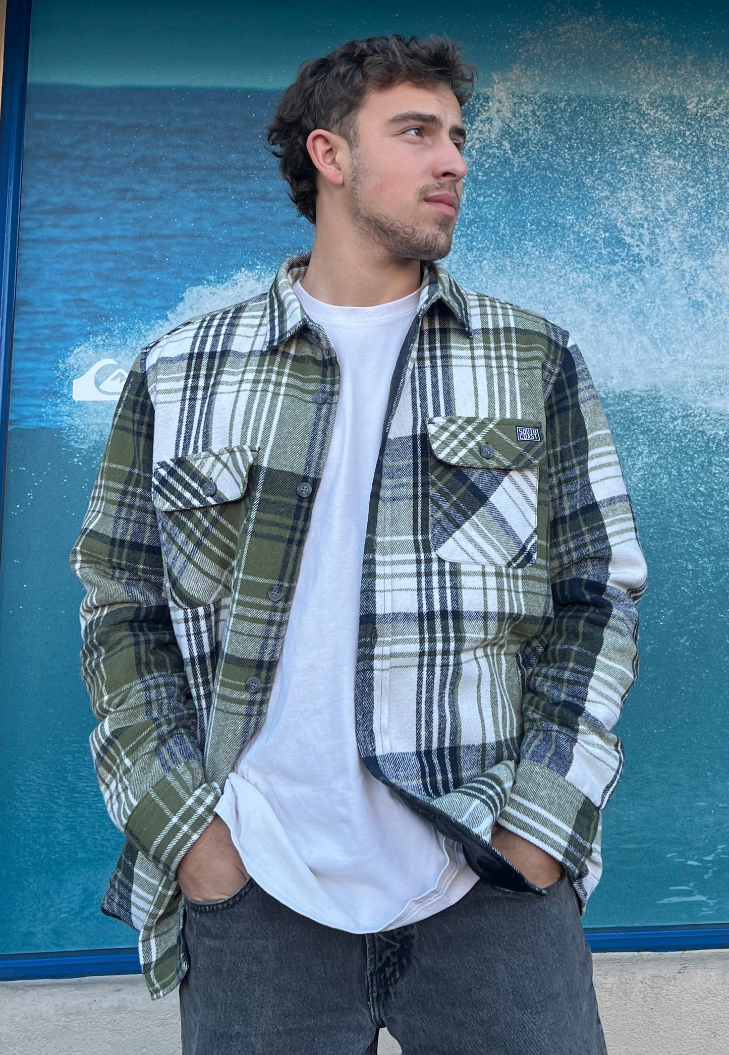 South Coast Quilt Flannel Olive