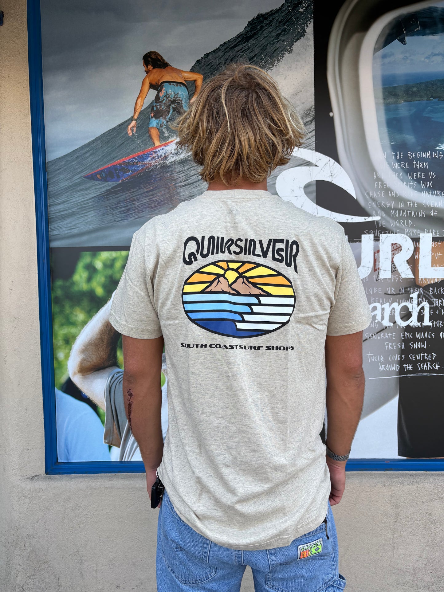 Quiksilver Swell Lines tee Oatmeal