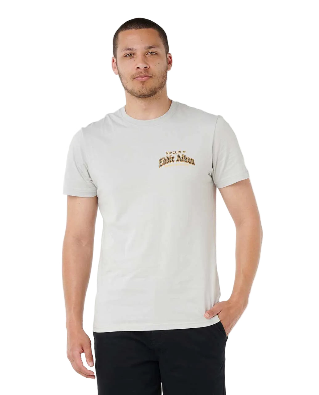 Rip Curl Eddie Would Go Poster Art Tee Silver