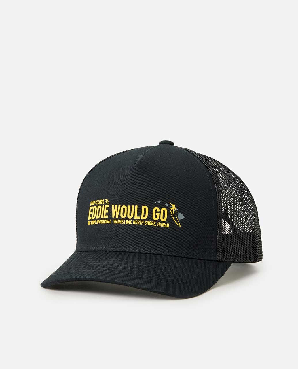 Rip Curl Mens Eddie Would Go Trucker Hat Black