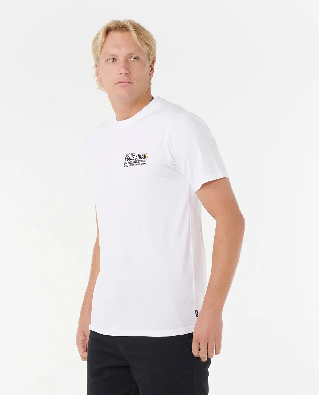 Rip Curl Mens Eddie Would Go Poster Tee White