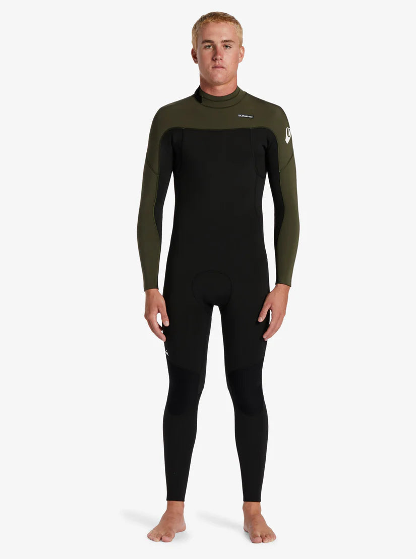 Men's Quiksilver Everyday Sessions 3/2mm BackZip Wetsuit Black Ash