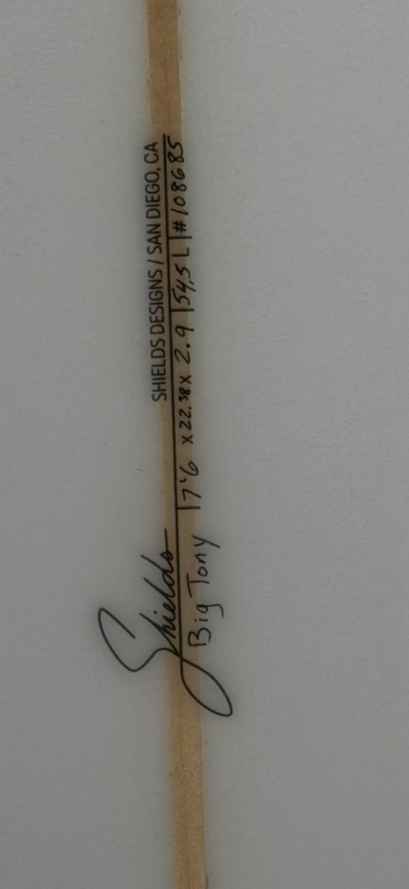 Surf Dimensions of board.
