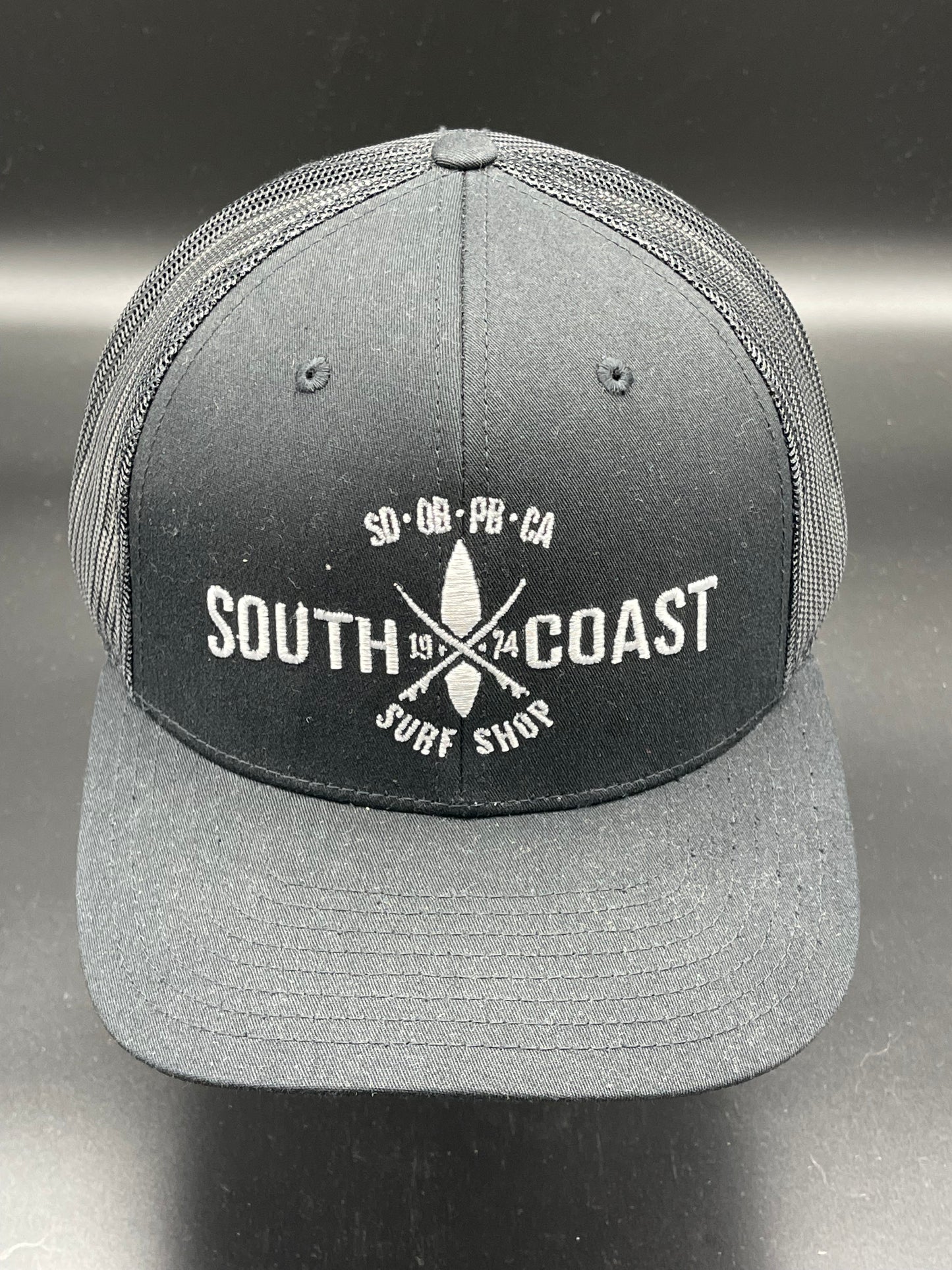 South Coast Adult Cross Logo Snapback Hat Black