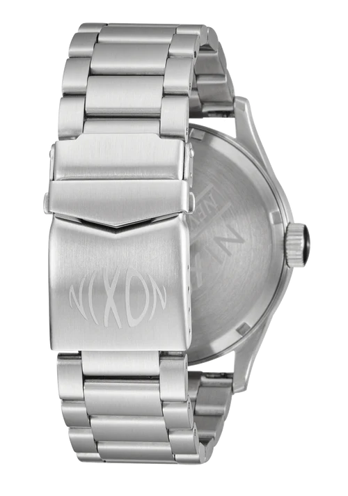 Nixon Sentry Stainless Steel Watch Fisheye / Silver / Polar Blue