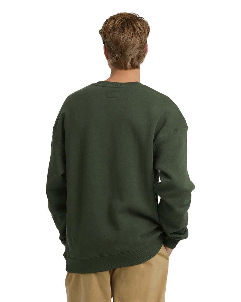 Billabong Fort Garage Crewneck Sweatshirt Olive
