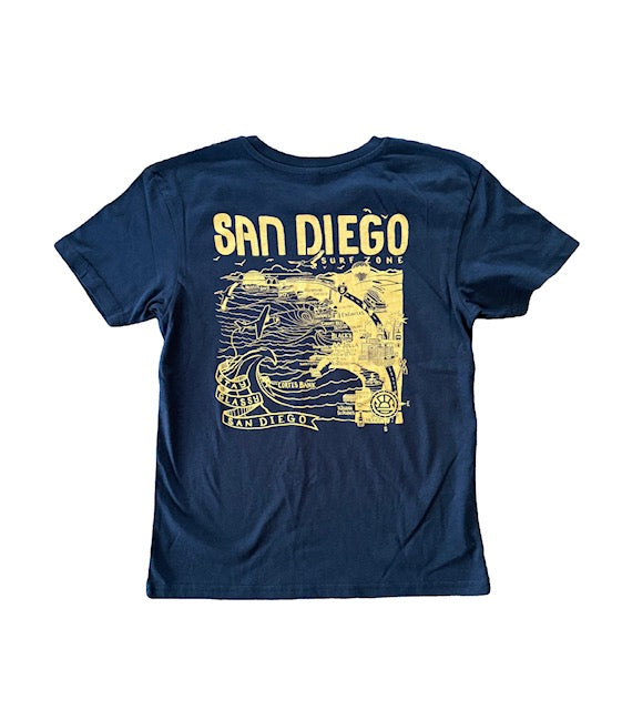 South Coast Youth SD Map Tee