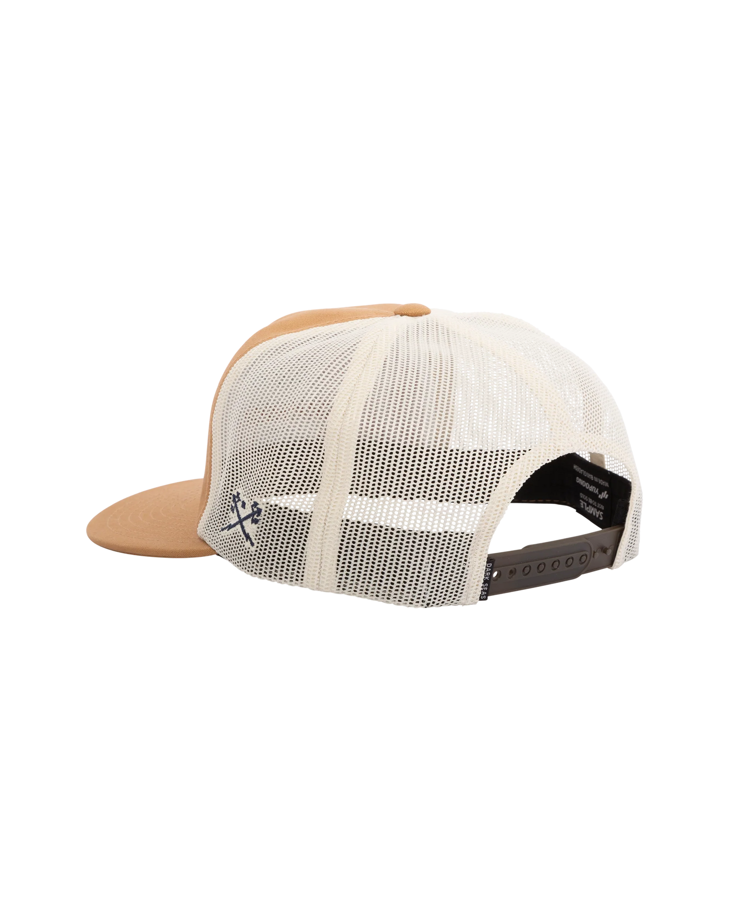 Dark Seas Gimble Hat Brown White