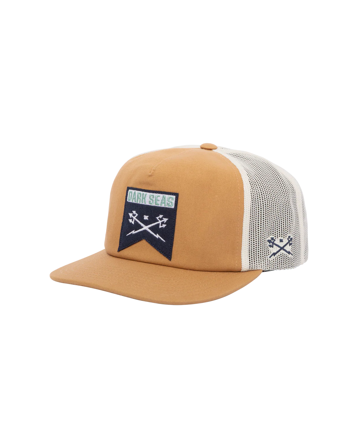 Dark Seas Gimble Hat Brown White