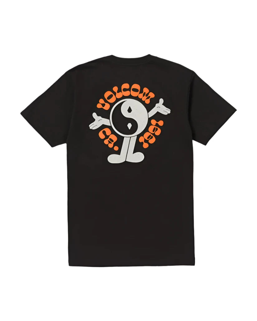 Volcom Men's Happy Days Short Sleeve Tee Black