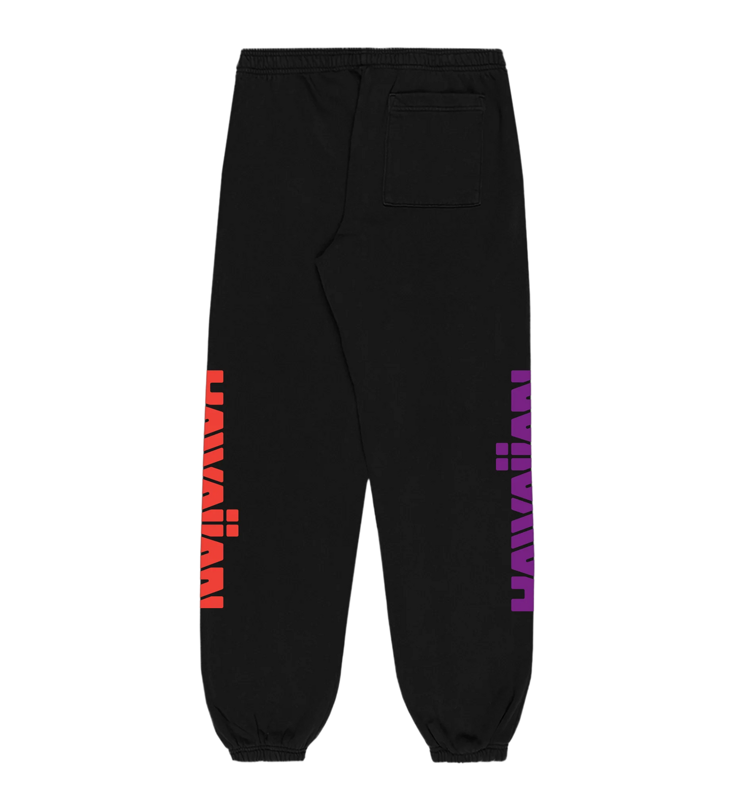 AVVA Hawaiian Fleece Pants Black