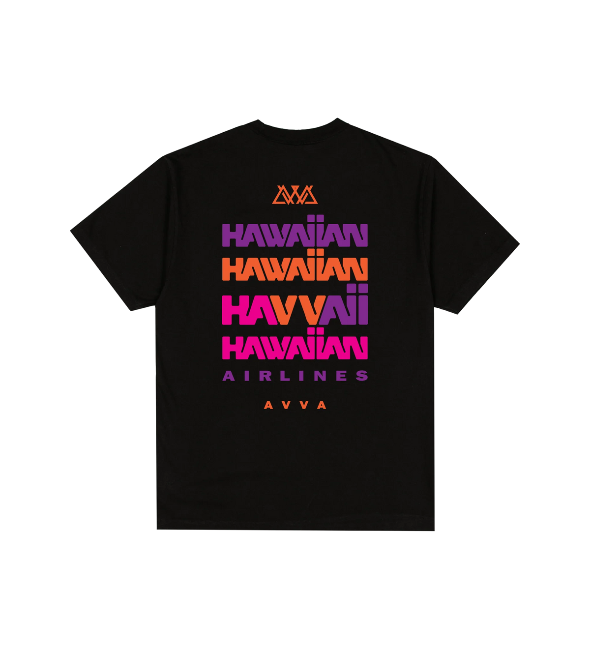 AVVA Hawaiian Tee Black